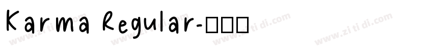 Karma Regular字体转换